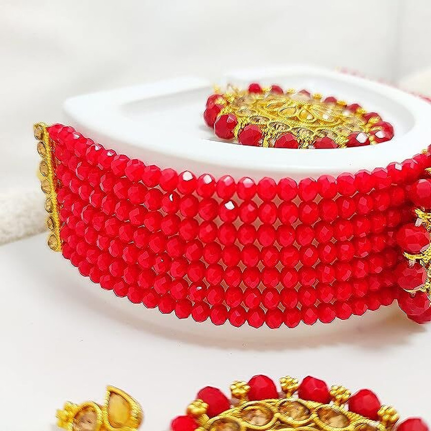 Red colour hotsell necklace