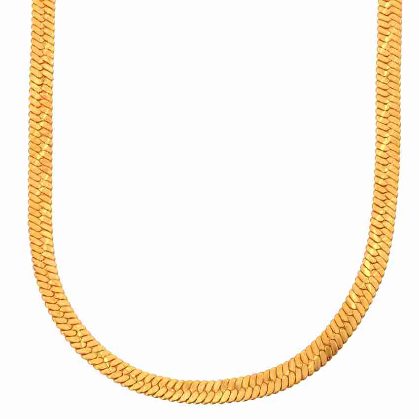 RN 24KT Gold Plated 1 Micron Brass 7mm thick 30gm, 22Inch long