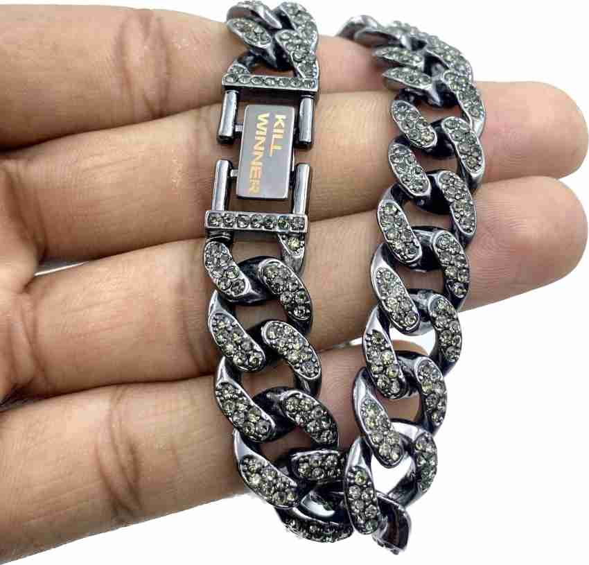 Adoxy Hip Hop Mc Stan Cuban Chain Diamonds Plated Men Jewellery