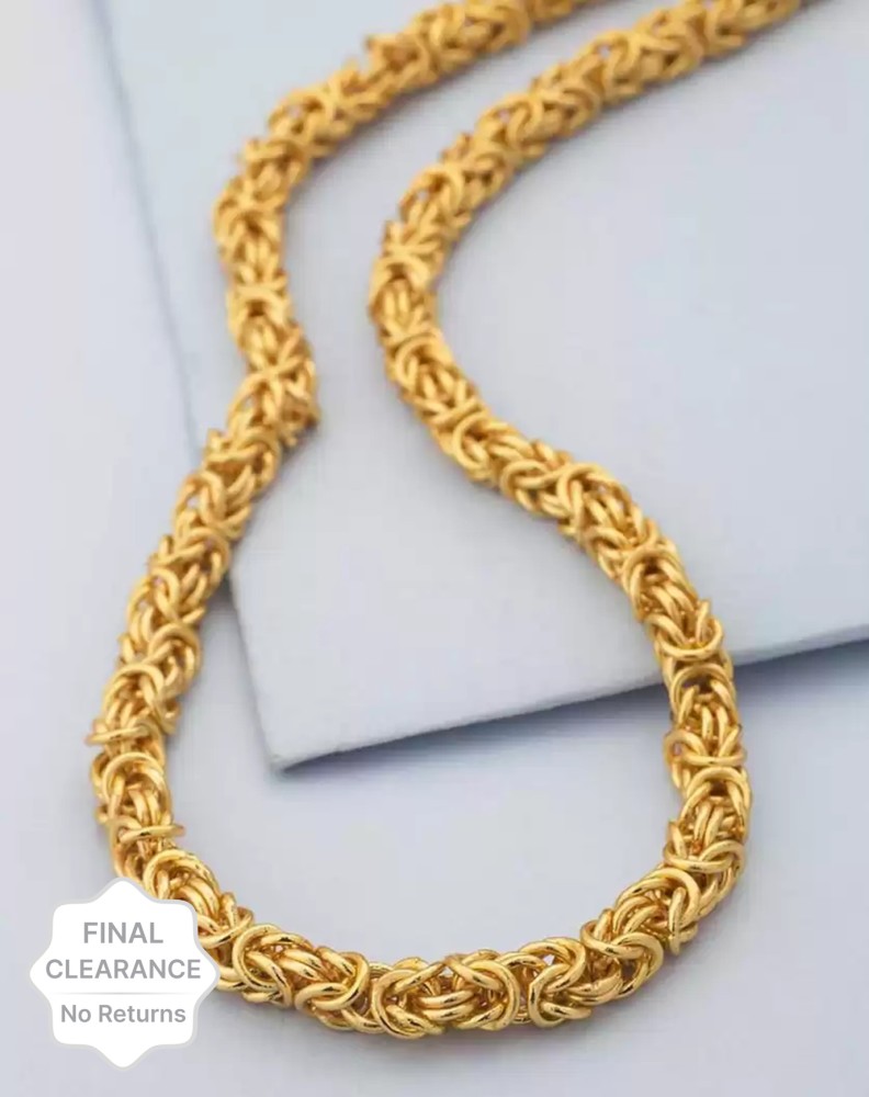 Mens gold clearance plated chain