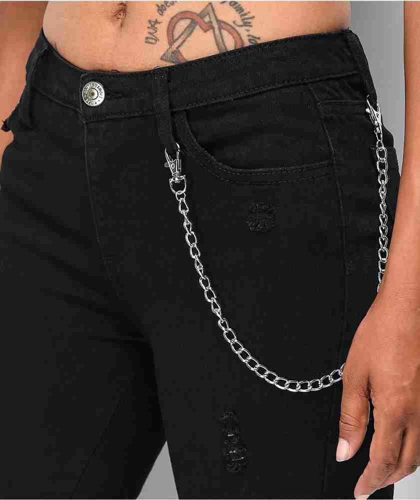 Its 4 You Hip Hop Jean Chain,Punk Pant Chain,Jean Chain,Two Layer (For  Womens And Mens) Sterling Silver Plated Stainless Steel Chain Price in  India - Buy Its 4 You Hip Hop Jean