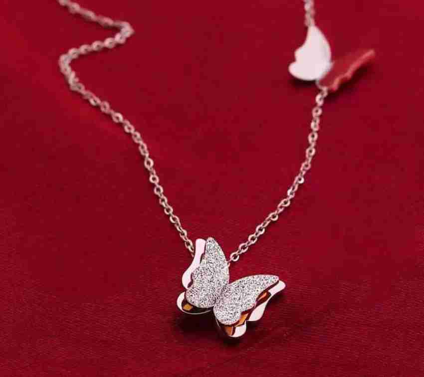 Expensive outlet butterfly necklace