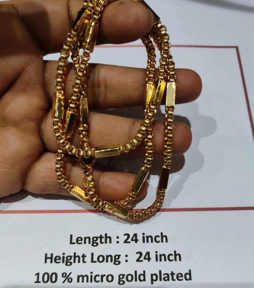 Indian Copper gold polish 30 inch chains at Rs 250/piece in Bengaluru