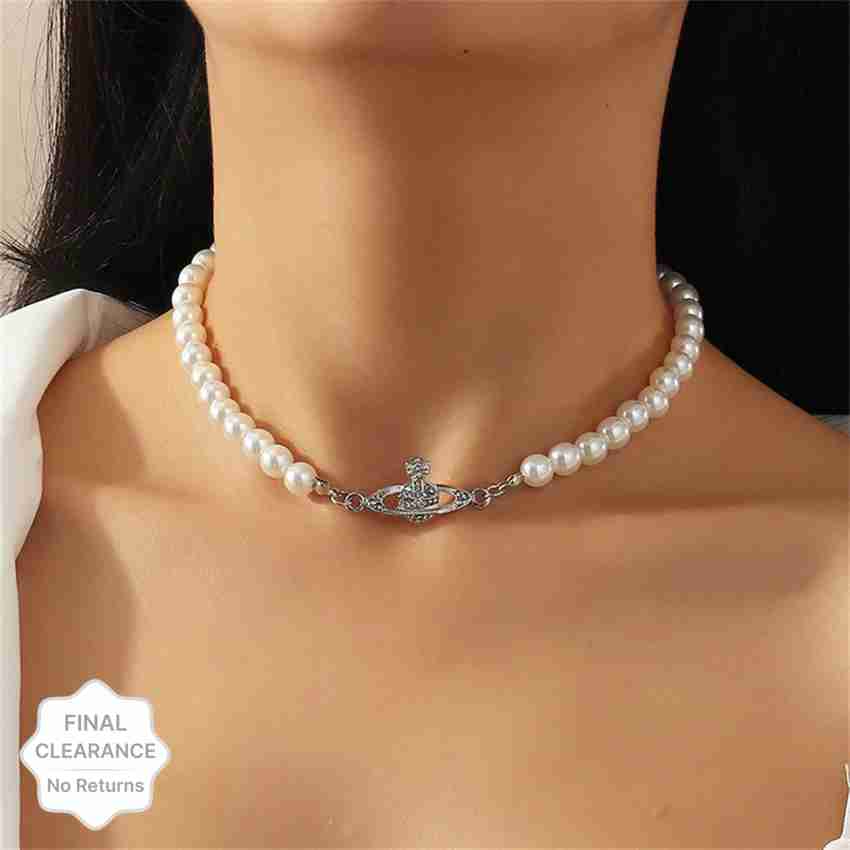 Vivienne westwood pearl necklace for outlet sale