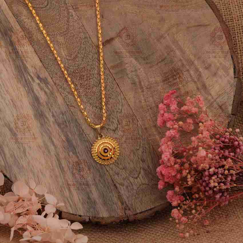 Gold Plated 22Inch Traditional Fashion Jewellery Pendant Chain for