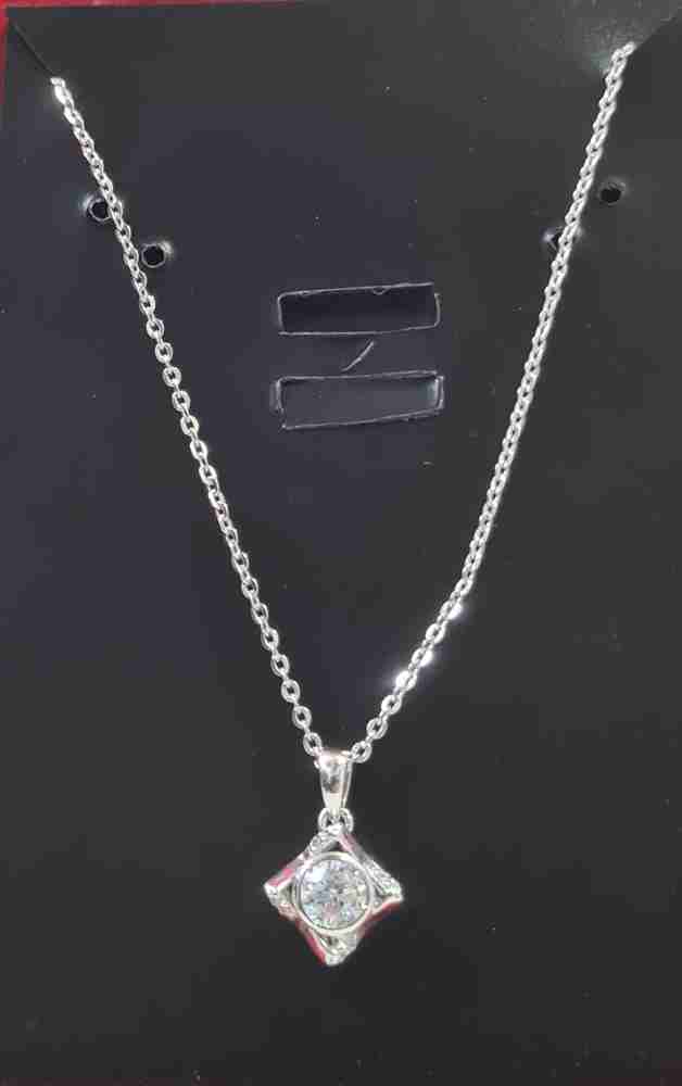 Diamond link hot sale necklace women's