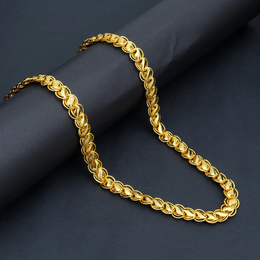 BRANDSOON 19 Inch Premium Finely Detailed Handmade Chain Gold plated Gold plated Plated Alloy Chain Price in India Buy BRANDSOON 19 Inch Premium Finely Detailed Handmade Chain Gold plated Gold plated ...