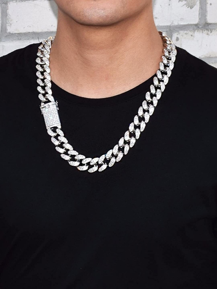 Iced out platinum chains online
