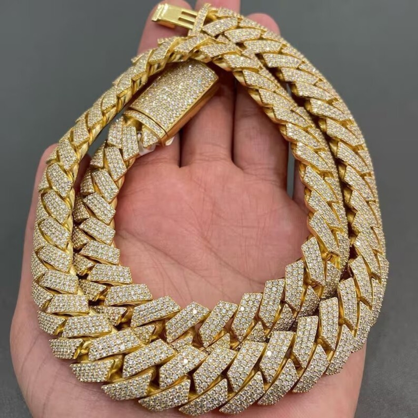 Cheap iced out hot sale cuban link chain