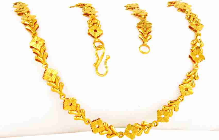 Buy Fashion Frill Stylish Thin Light Weighted Gold Plated Gold