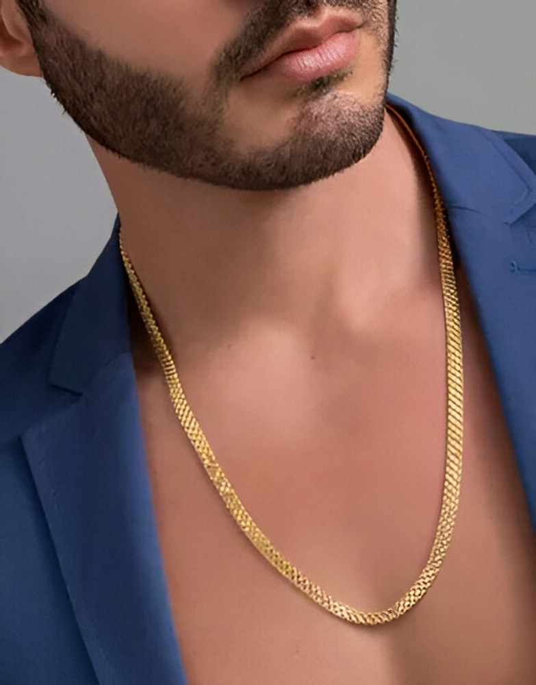 Mesh chain gold hot sale
