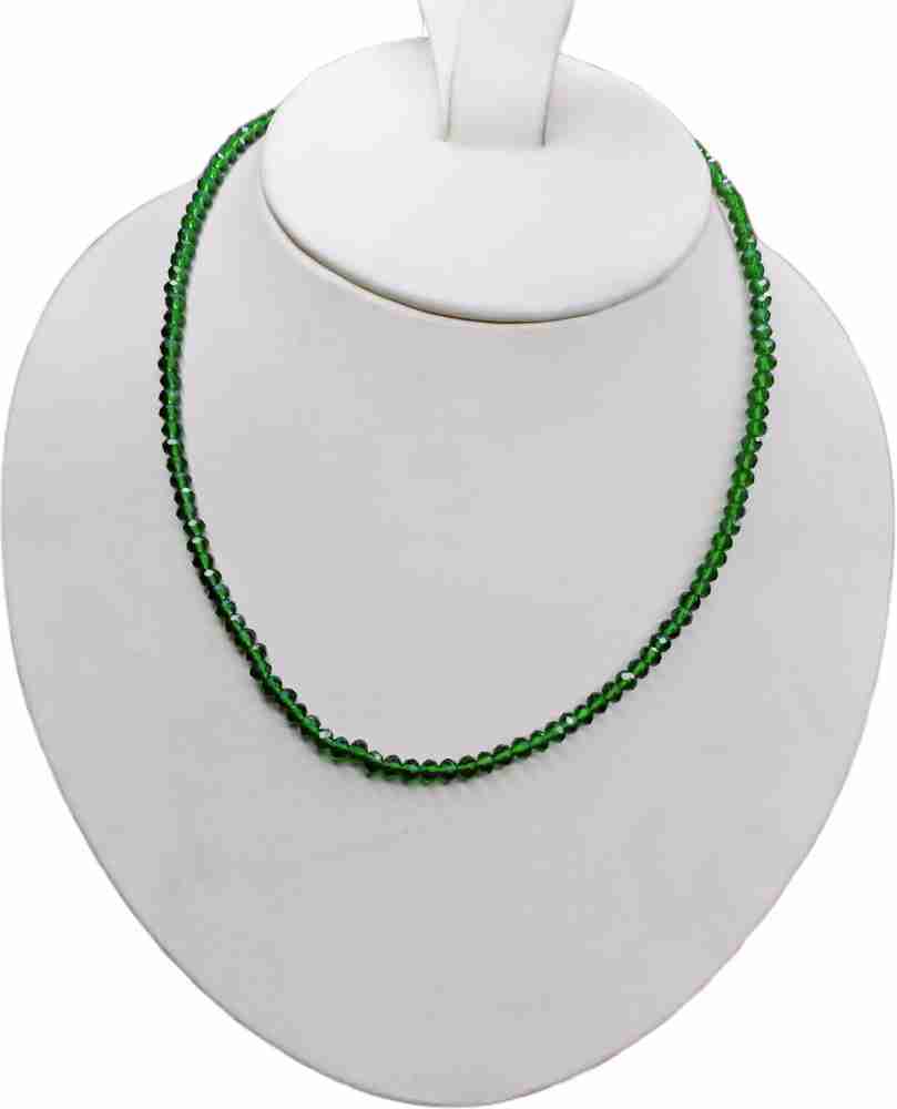 suvarn LIGHT GREEN COLOR CRYSTAL MALA Crystal size 6MM Beads Crystal Necklace Price in India Buy suvarn LIGHT GREEN COLOR CRYSTAL MALA Crystal size 6MM Beads Crystal Necklace Online at Best