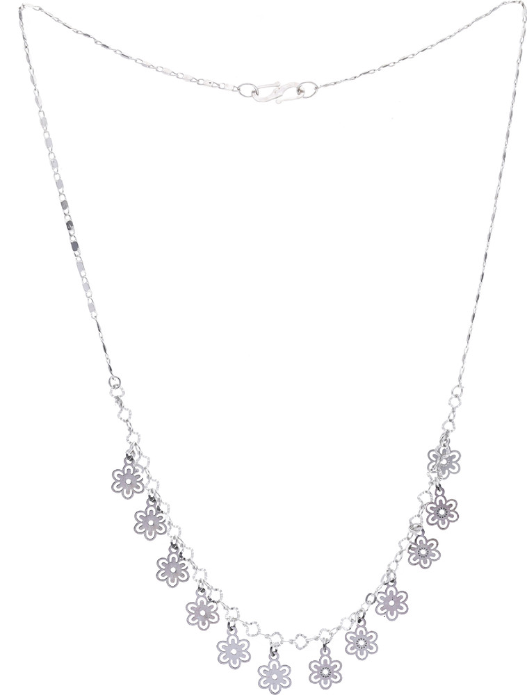 Silver necklace flipkart sale