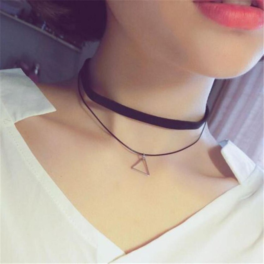 Triangle sale choker necklace