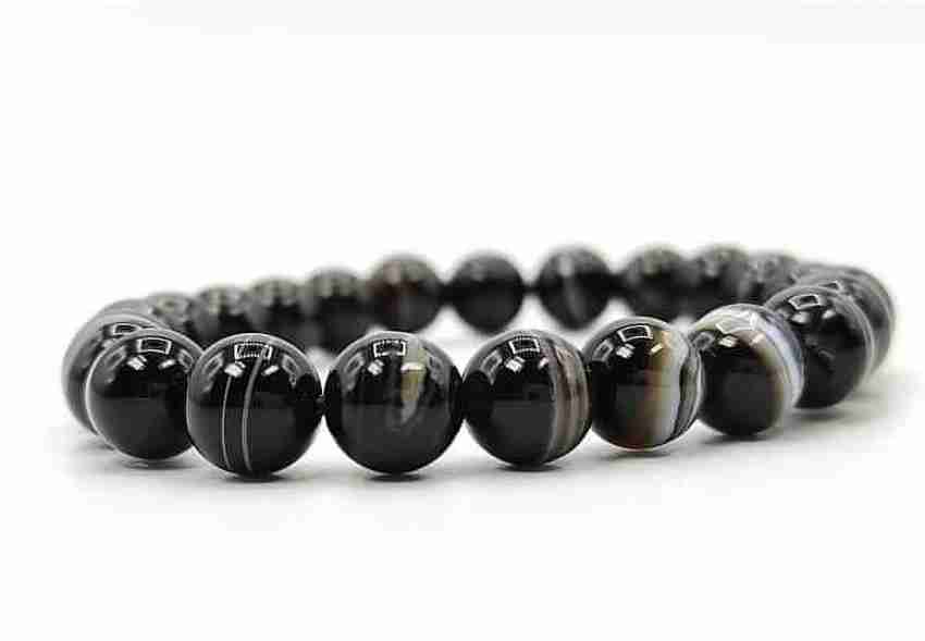 GJ Crystal Hub Black Sulemani Hakik Bracelet 100 Original Agate