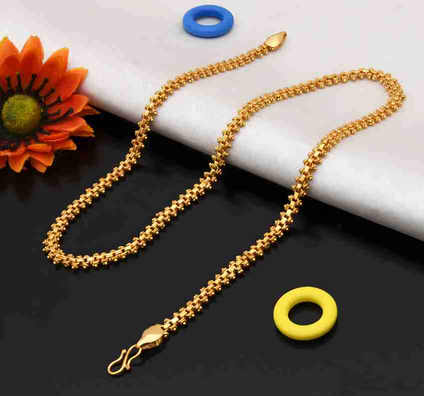 Minprice South Design Traditional Gold Plated Brass Necklace Chain Gold plated Plated Brass Chain Price in India Buy Minprice South Design Traditional Gold Plated Brass Necklace Chain Gold plated Plat...