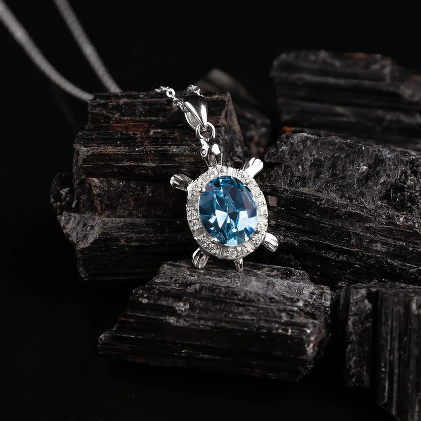 FABUNORA Swarovski Crystal Turtle Necklace 925 Pure Silver Pendant with Purity Certificat Crystal Silver Plated Crystal Chain Price in India Buy FABUNORA Swarovski Crystal Turtle Necklace 925 Pure Sil...