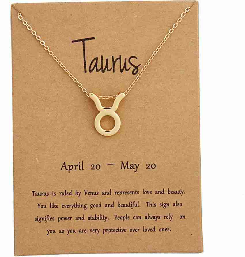 Taurus symbol online necklace