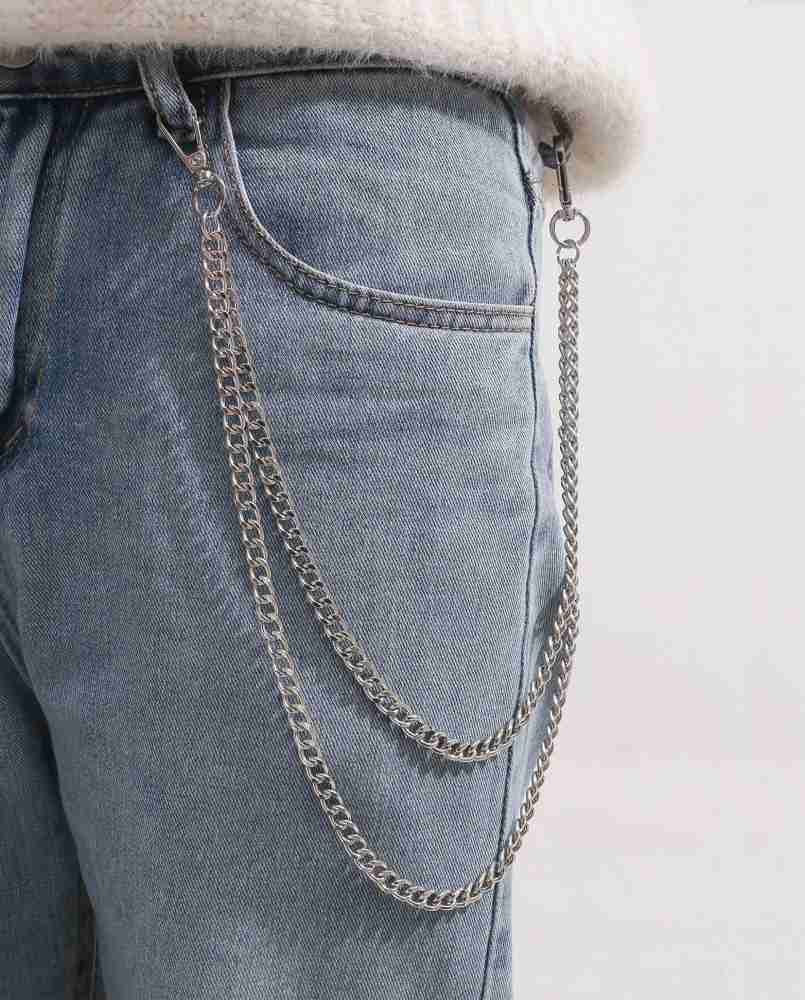 Its 4 You Jean Chain With Silver Pearl,Side Pants Chain,Trouser Hip Hop  Chain,Wallet Chain Sterling Silver Plated Stainless Steel Layered Price in  India - Buy Its 4 You Jean Chain With Silver