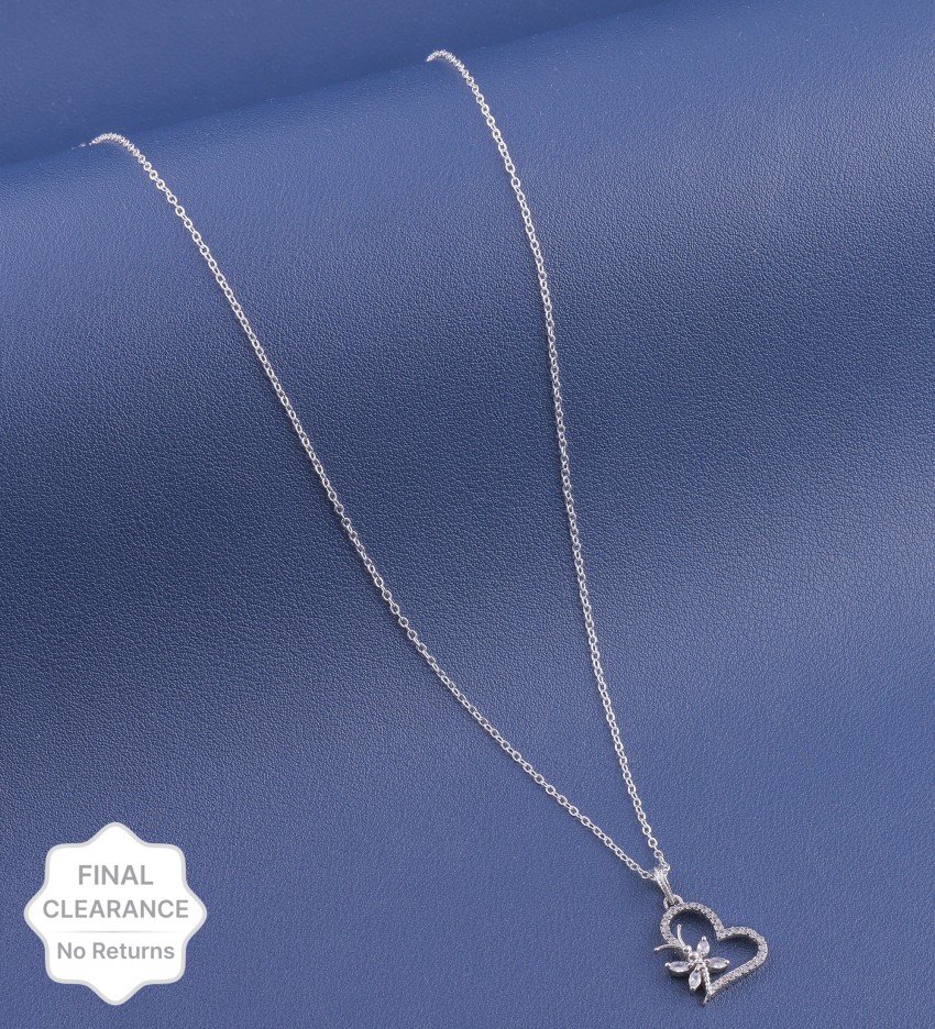 Silver on sale necklace price