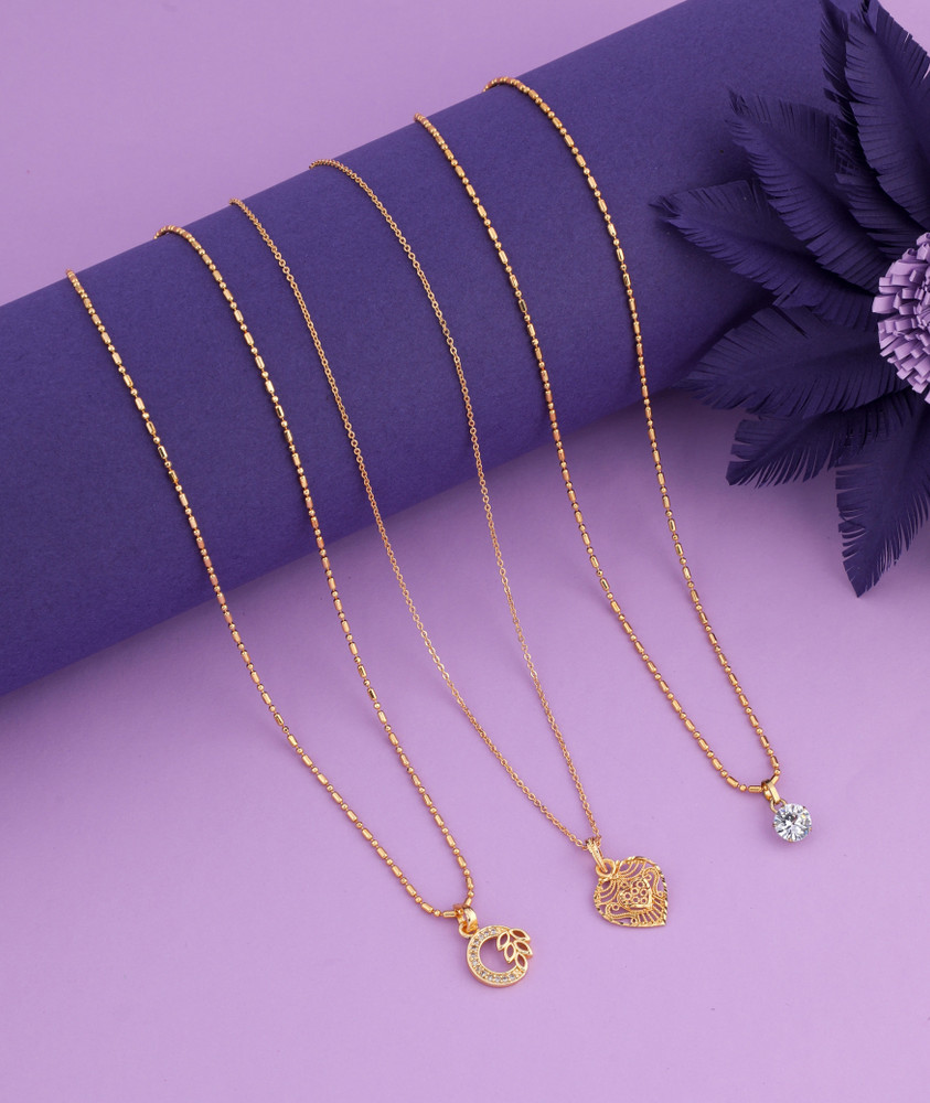 3 picture top locket gold