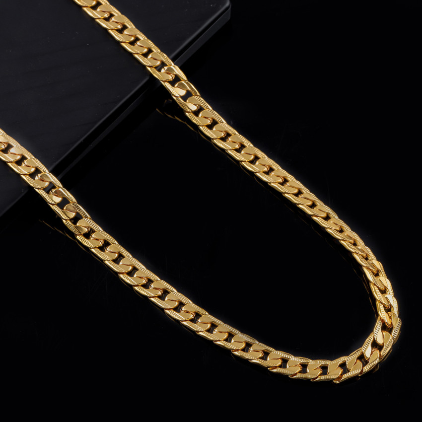 BRANDSOON Combo of 2 Gram Gold plated Chain For Boys and Man Gold plated Plated Alloy Stainless Steel Chain Price in India Buy BRANDSOON Combo of 2 Gram Gold plated Chain For