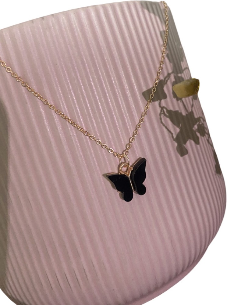 ThePandaStoree Dainty Butterfly Charm Necklace Alloy Necklace Price in  India - Buy ThePandaStoree Dainty Butterfly Charm Necklace Alloy Necklace  Online at Best Prices in India