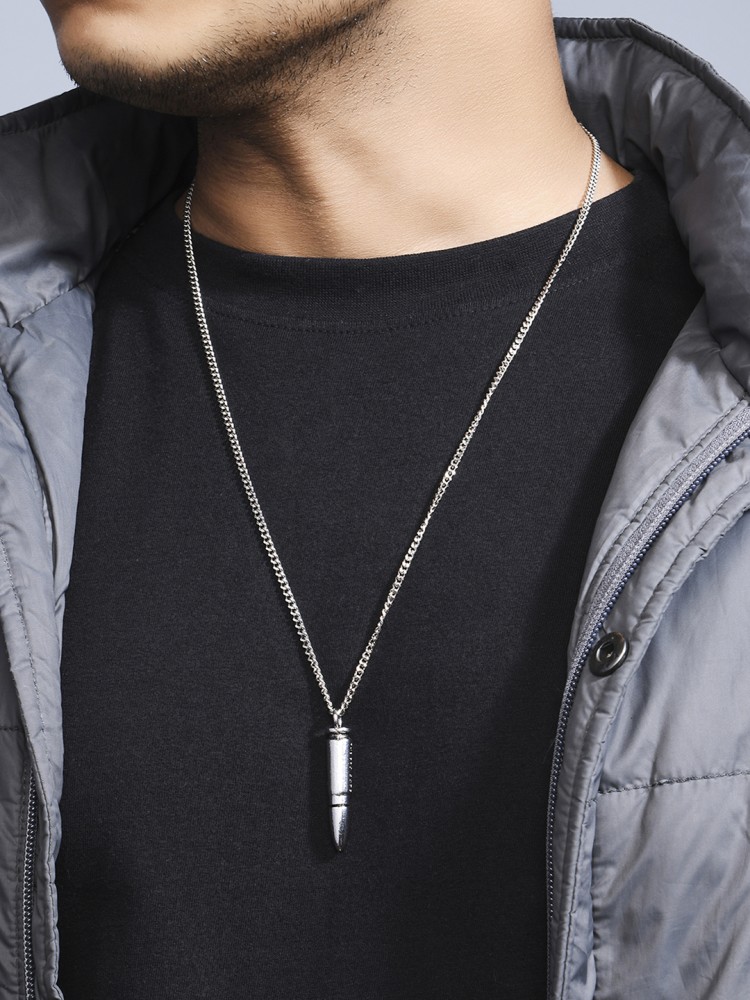 Engraved deals bullet necklace