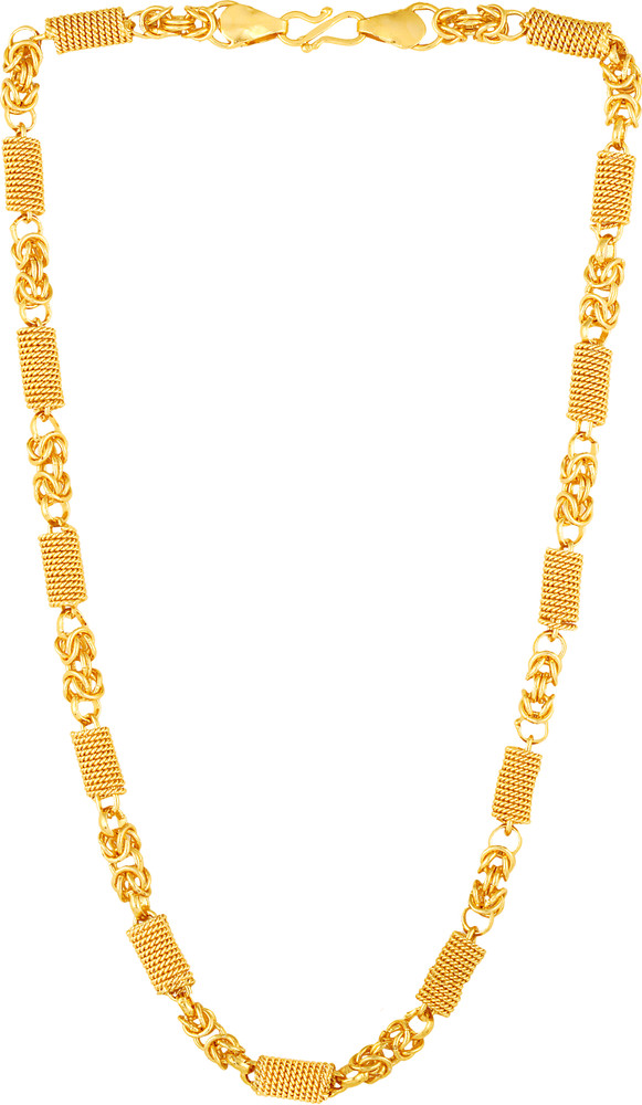 MEENAZ 1 Gram Gold plated Chain For Boys Men gents boyfriend