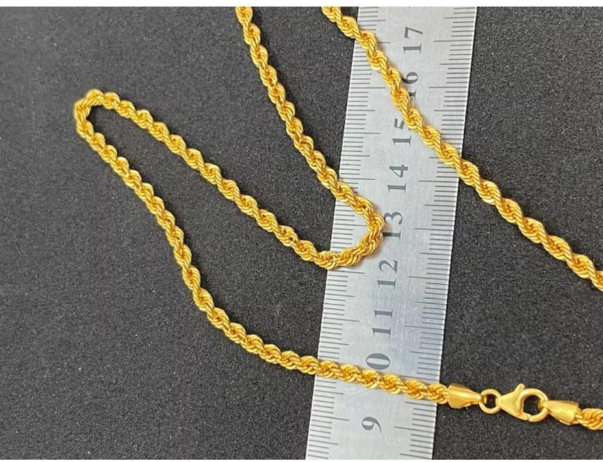 2024 18k plated gold chain 23 inches