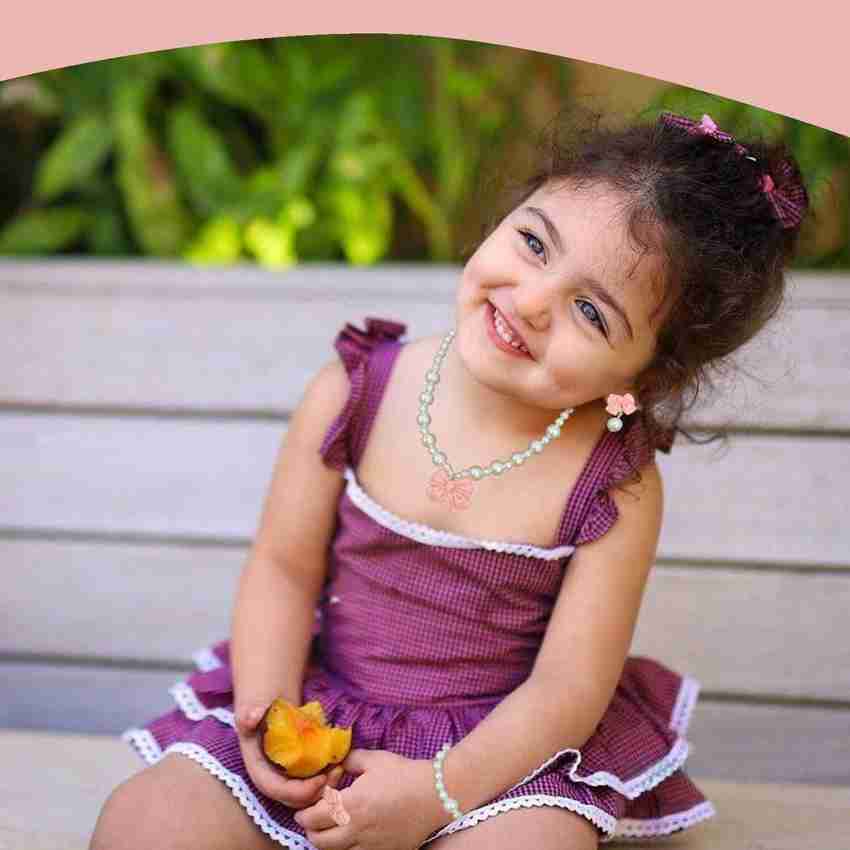 Child pearl necklace set hot sale