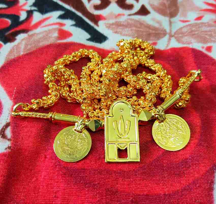 Gold covering thali deals chain