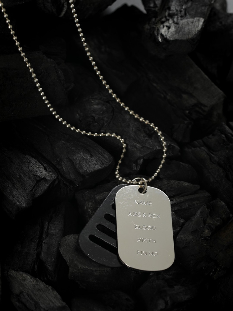 Name tag hotsell chain necklace