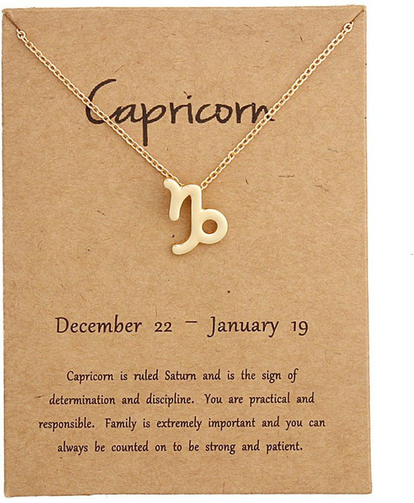 Zodiac sign sales necklace capricorn