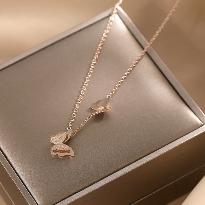 Butterfly Opal Necklace - YG | Michelle Yuen Jewelry
