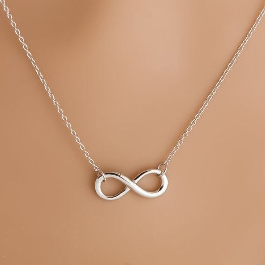 Infinity charm necklace top