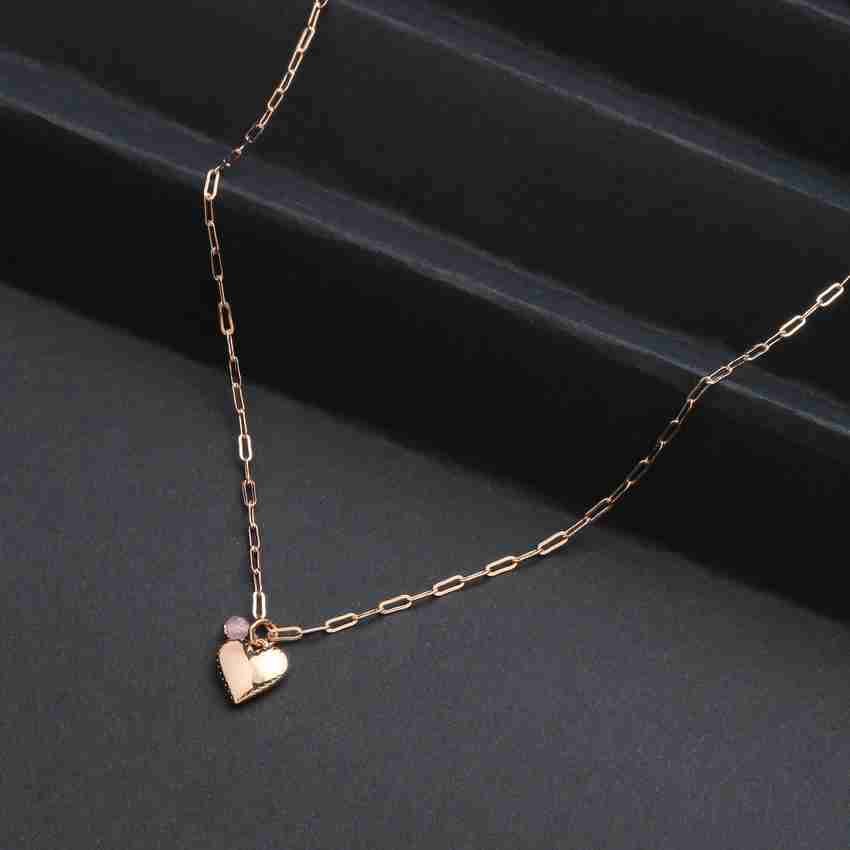 Accessorize rose gold necklace store