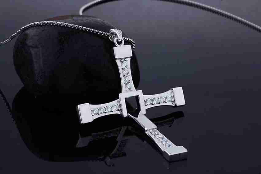 HANNEA Cross Pendant Necklace for Men Dominic Toretto s Cross Pendant Necklace Crystal Chain Price in India Buy HANNEA Cross Pendant Necklace for Men Dominic Toretto s Cross Pendant Necklace Crystal C...