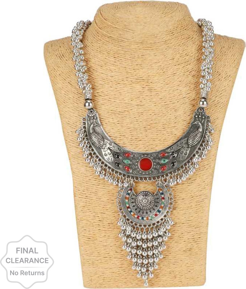 Silver hot sale alloy necklace