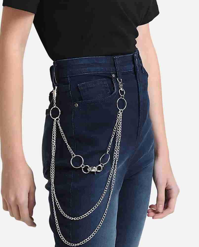 Its 4 You Funky Jean Chain,Pant Chain ,Jean Side Pant Chain (For Womens And  Mens) Sterling Silver Plated Stainless Steel Chain Price in India - Buy Its  4 You Funky Jean Chain,Pant