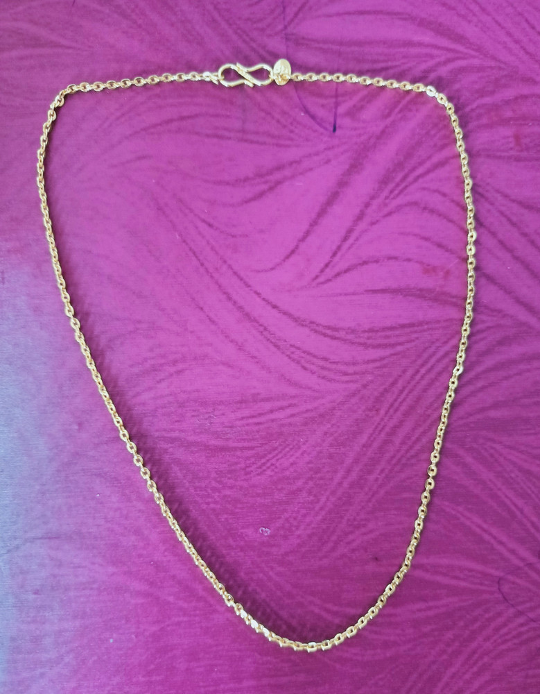 Haryali Gold plated 16 inch baby golden chain for baby girl and