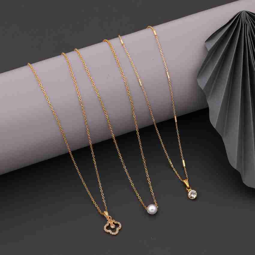 Gold plated hot sale diamond chain