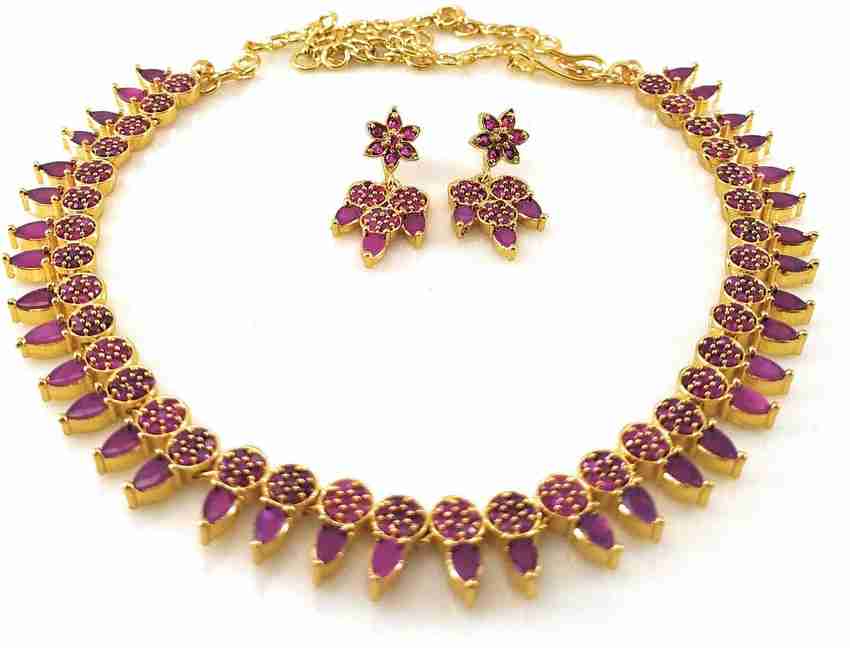 One gram gold ruby set online