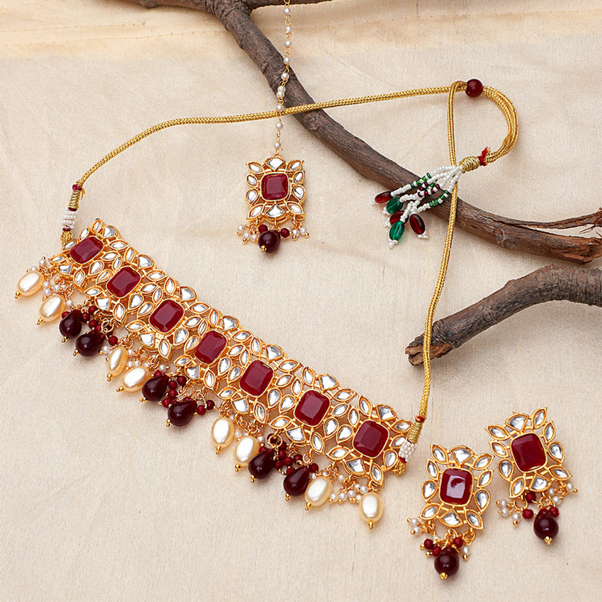 Flipkart kundan 2025 necklace set