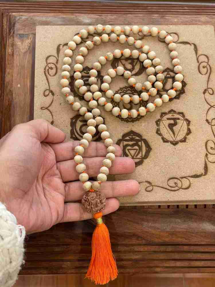 hukbg Tulsi japa mala 108 prayer beads Hindu yoga meditation Rudraksha 5  mukhi Wood Necklace Price in India - Buy hukbg Tulsi japa mala 108 prayer  beads Hindu yoga meditation Rudraksha 5