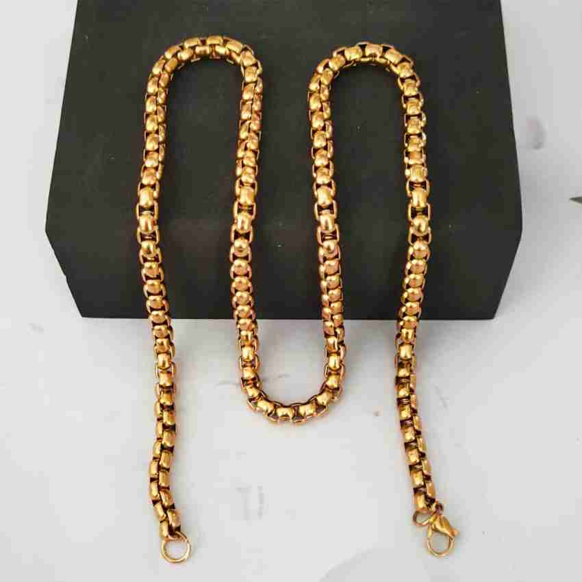 Men's box chain on sale necklace