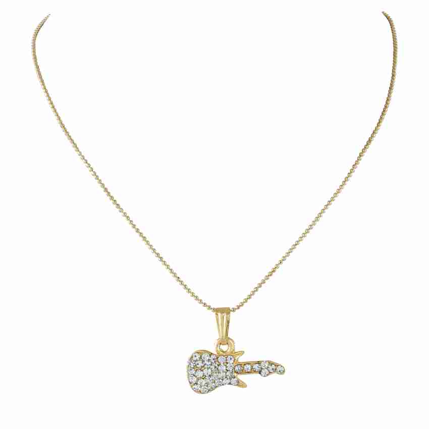 Gold Rolo Chain Necklace-Multiple Charm Necklace-Gold CZ Arrow Charm 21