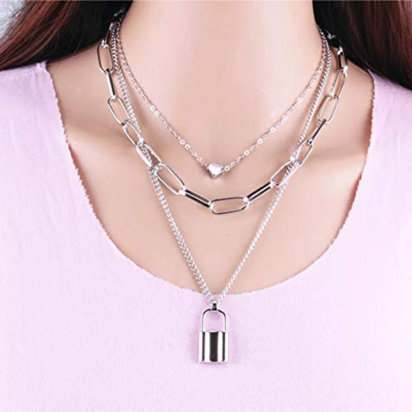 Thrillz Golden Chain Necklace Layered Necklace For Women Girls Coinez  Design Stylish Multi Layered Necklace Artificial Jewellery Western Necklace  For Women Girls Gold-plated Plated Alloy Chain Price in India - Buy Thrillz