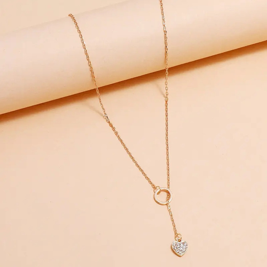 Trendy shop heart necklace