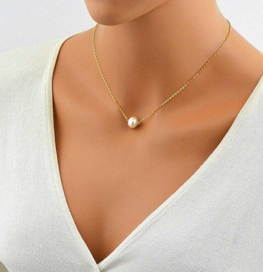 White pendant necklace on sale